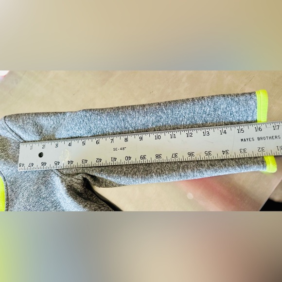 Rosie Pope Maternity Grey Neon Trimmed Elbow Sleeve Dress Knit SZ LARGE NEW! - Picture 14 of 16